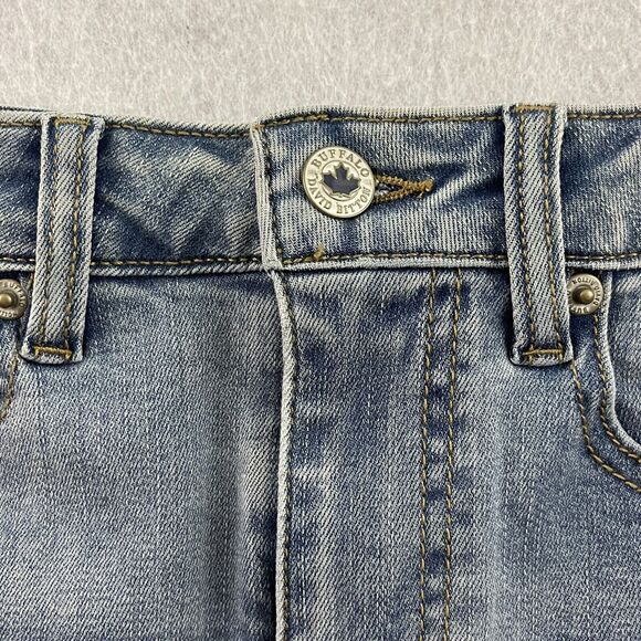 Buffalo David Bitton Sophia Skirt Womens 25 Blue High Rise Frayed Denim MSPR $69 - Picture 13 of 16